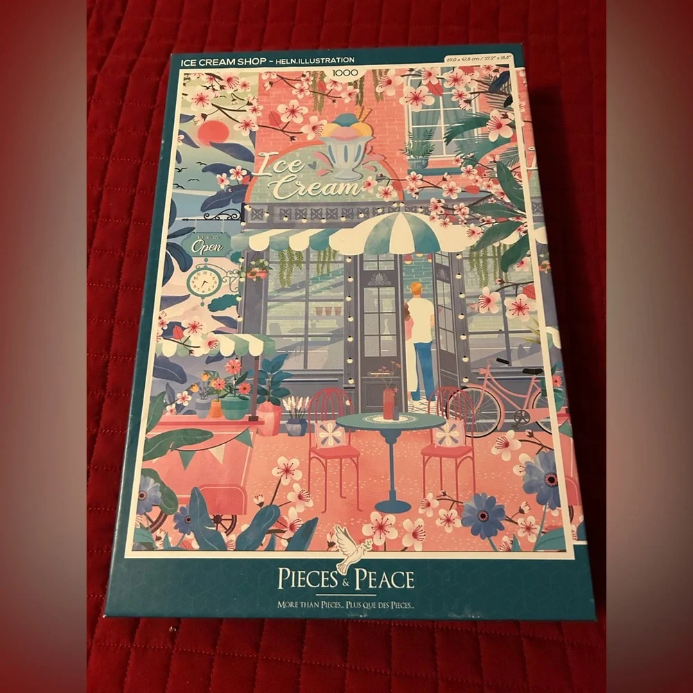 Pieces & Peace Ice cream Shoppe 1000 pc puzzle 🍂 - Picture 2 of 4